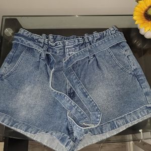 High Waist Denim Shorts